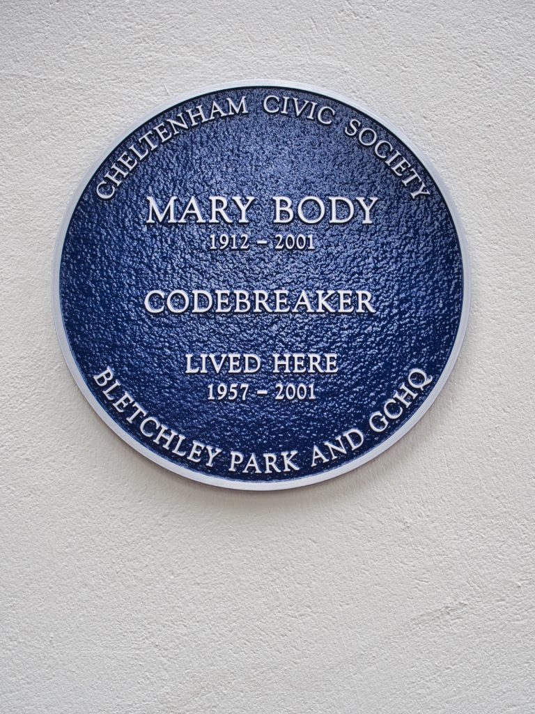 Mary Body Blue Plaque