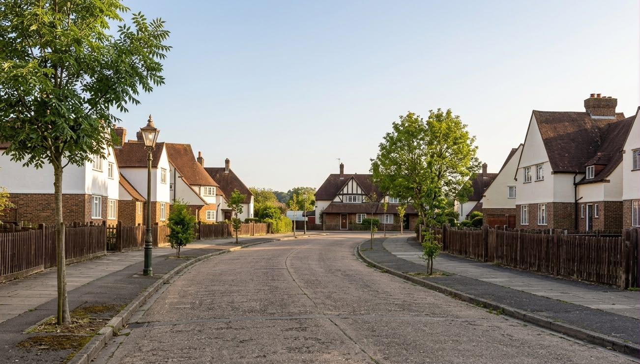 Kipling Road in the St Mark's estate.
