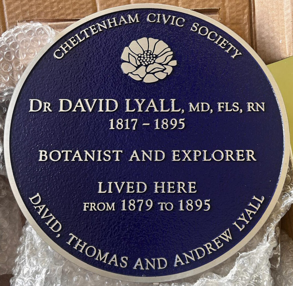 The replacement plaque – fresh out of its box.
